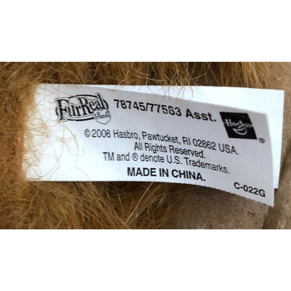 HASBRO FURREAL FRIENDS INTERACTIVE Brown Pomeranian Dog Bow Rare 2008 - Picture 7 of 7